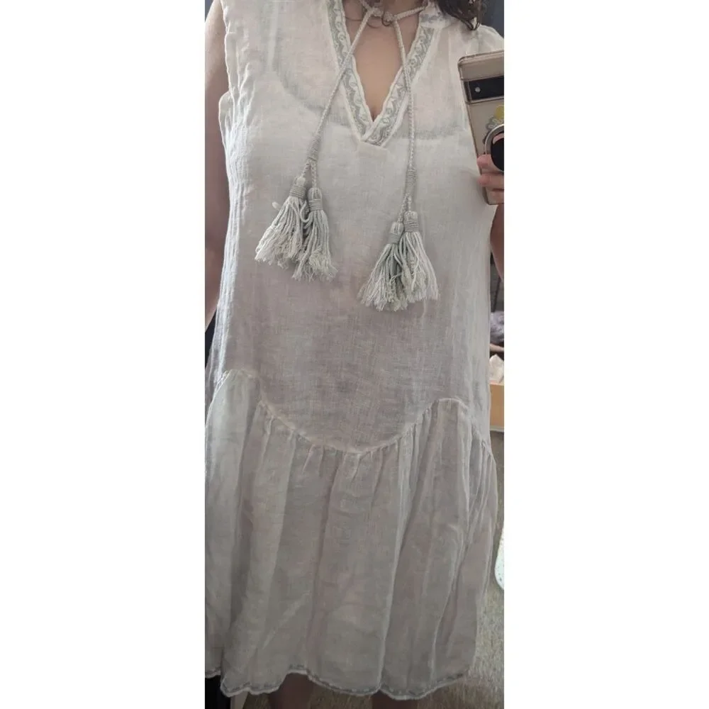Johnny-was Women's White Dress - Picture 1 of 7